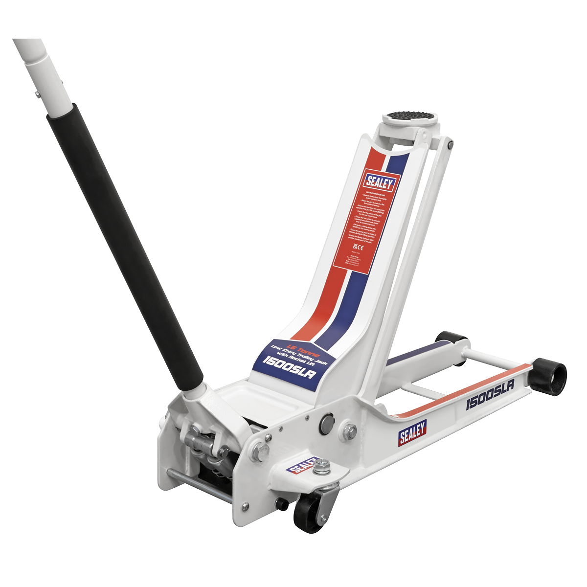 Low Profile Long Reach Rocket Lift Trolley Jack 1.5 Tonne