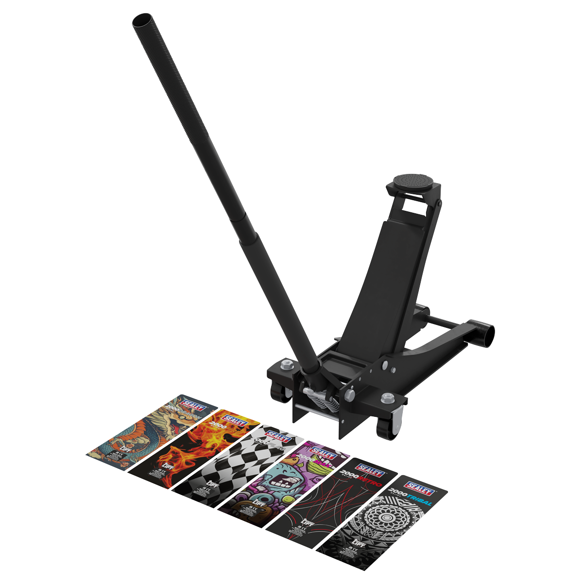 Low Entry Custom Design Trolley Jack with Rocket Lift 2 Tonne