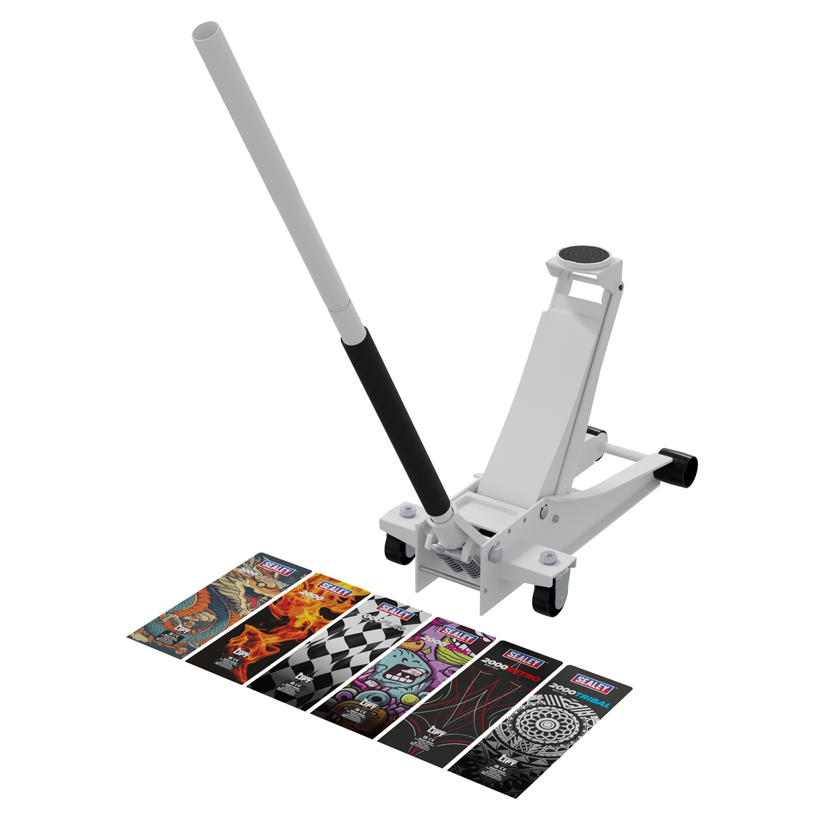 Low Entry Custom Design Trolley Jack with Rocket Lift 2 Tonne
