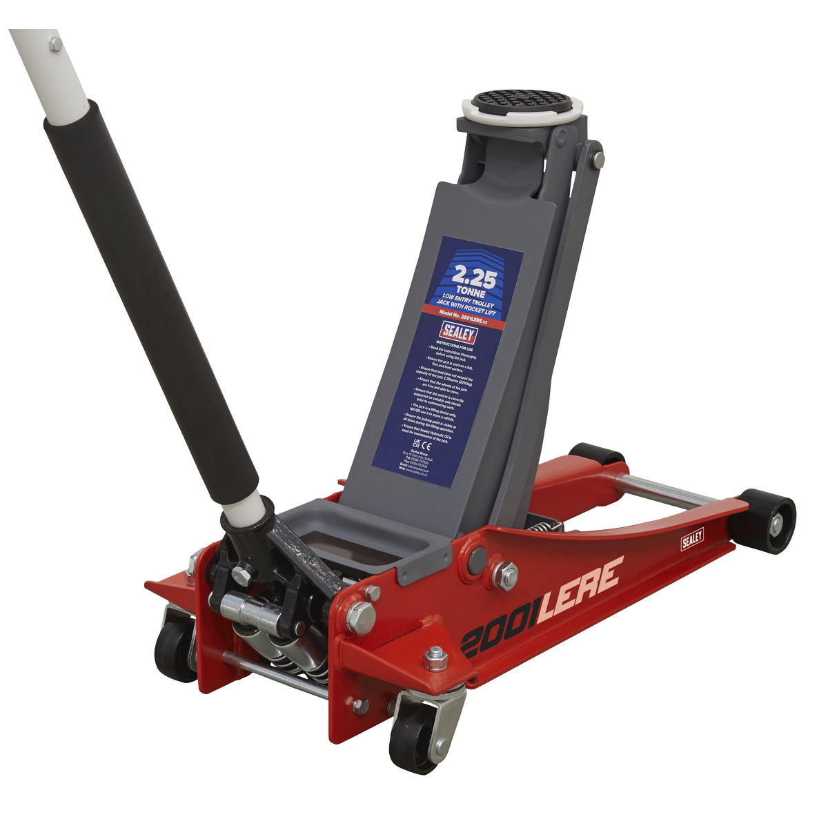 Low Profile Trolley Jack with Rocket Lift 2.25 Tonne