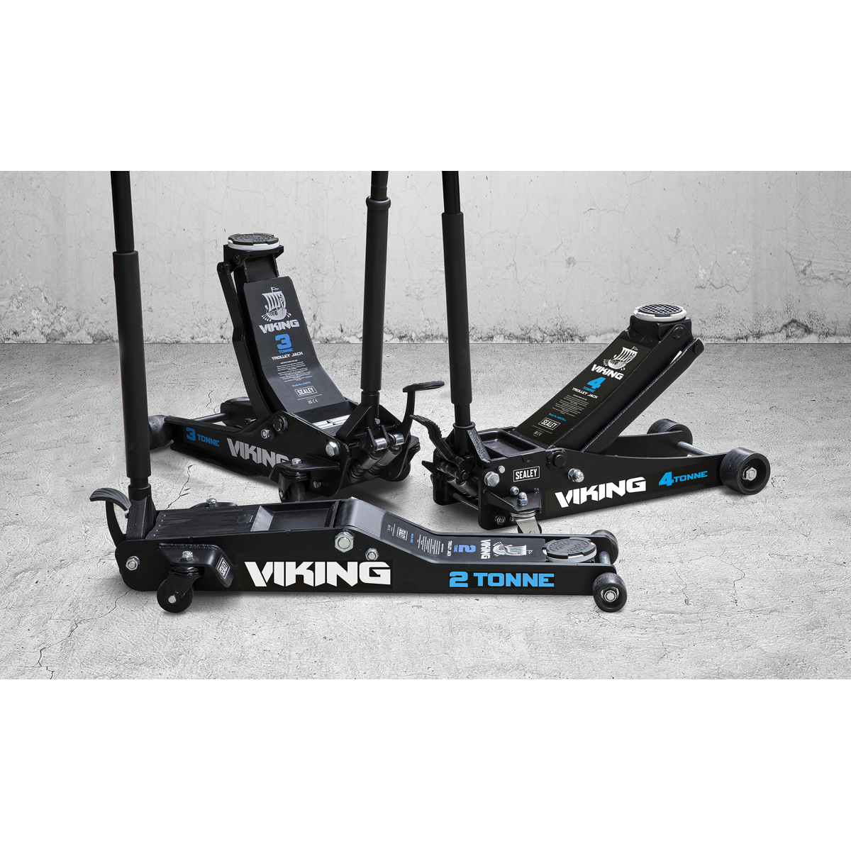 Viking Low Profile Professional Trolley Jack with Rocket Lift 3 Tonne