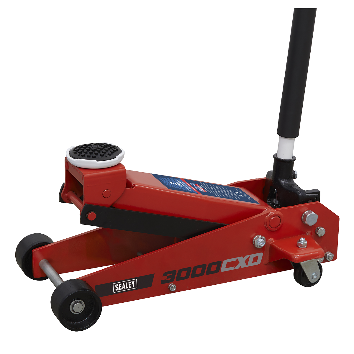 Trolley Jack 3 Tonne & Axle Stands (Pair) 3 Tonne per Stand Combo