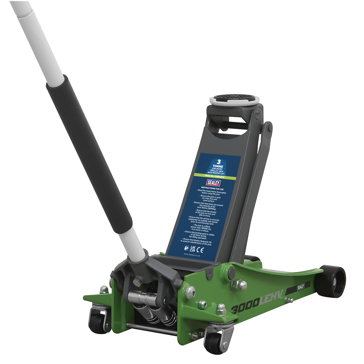 Low Profile Trolley Jack with Rocket Lift 3 Tonne