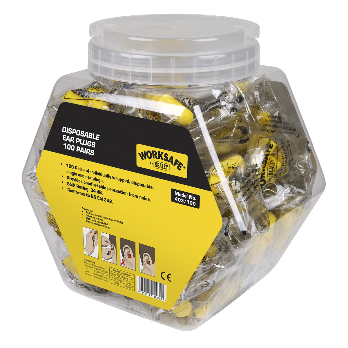 Worksafe® Disposable Ear Plugs