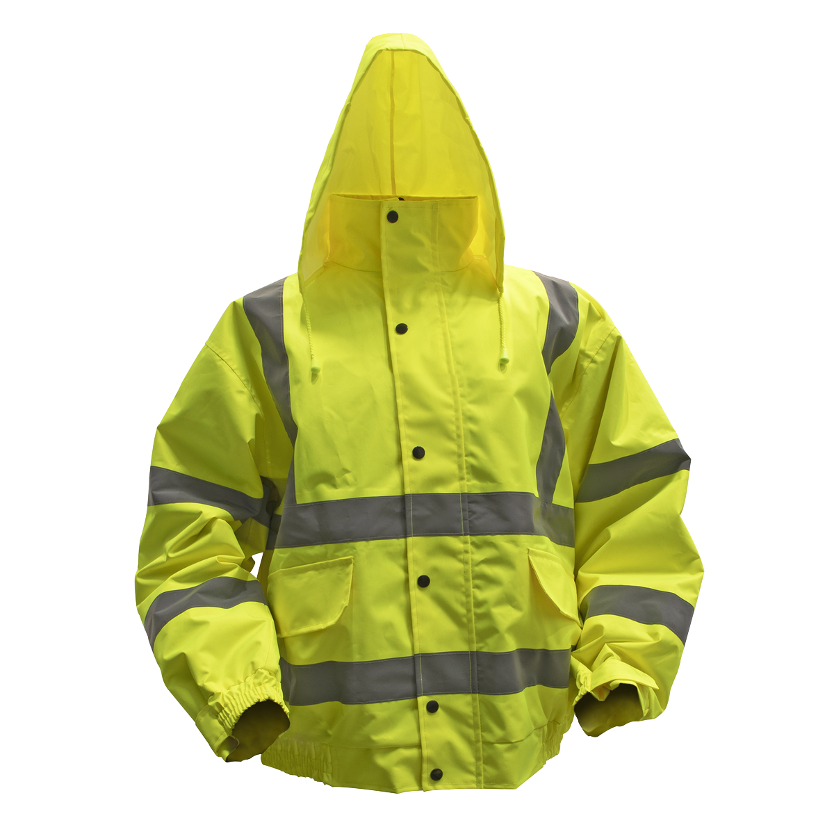Worksafe® Hi-Vis Jacket with Quilted Lining, Elasticated Waist & Cuffs