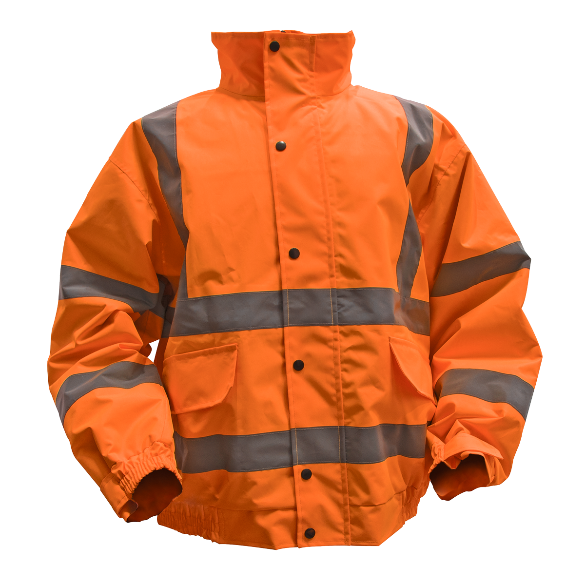 Worksafe® Hi-Vis Jacket with Quilted Lining, Elasticated Waist & Cuffs