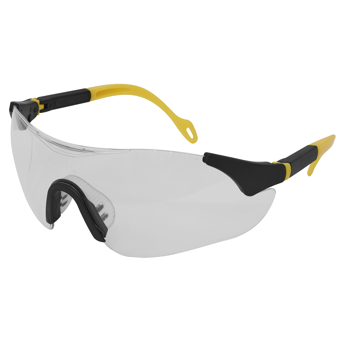 Worksafe® Sports Style Clear Safety Glasses with Adjustable Arms