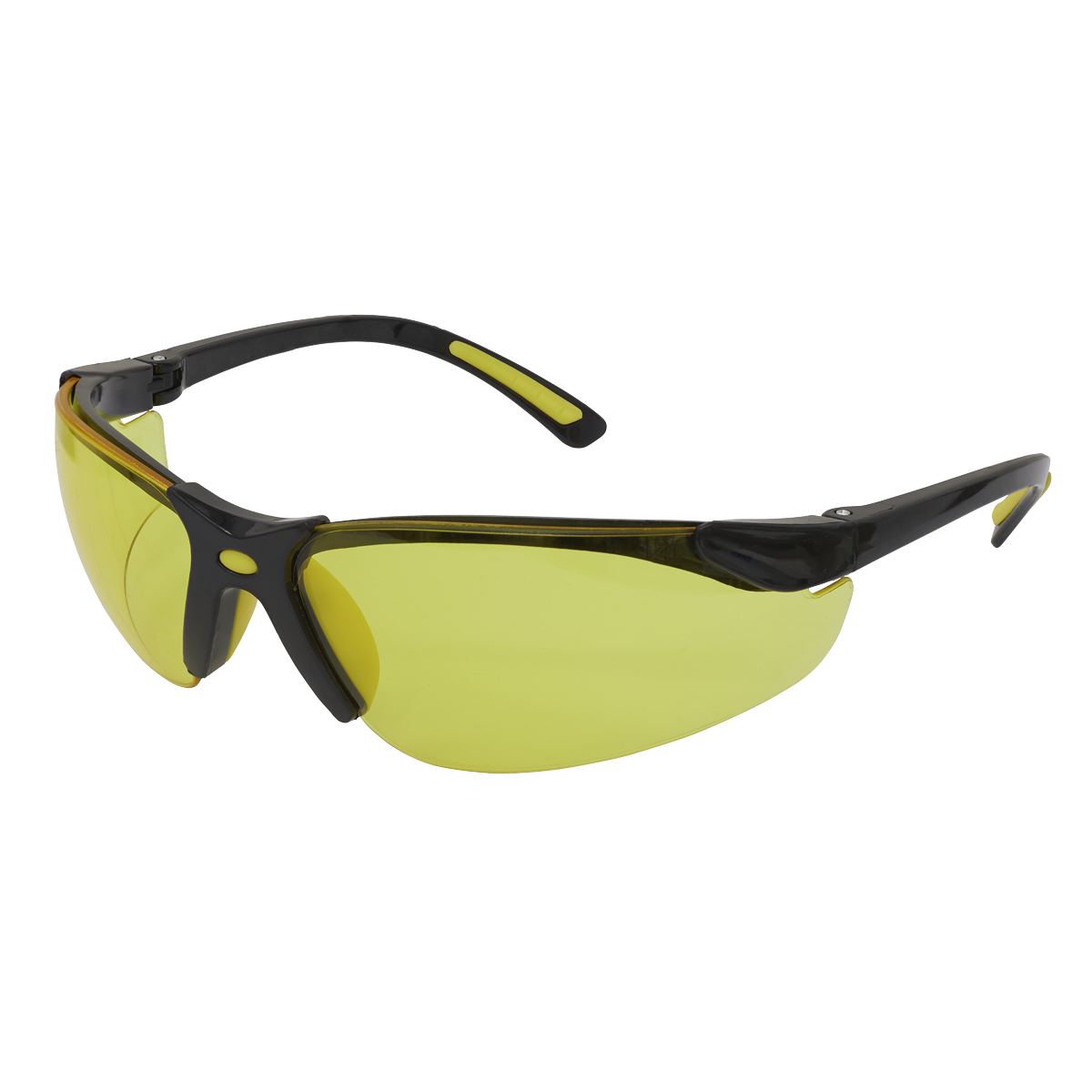 Worksafe® Zante Style Amber Lens Safety Glasses with Flexi Arms
