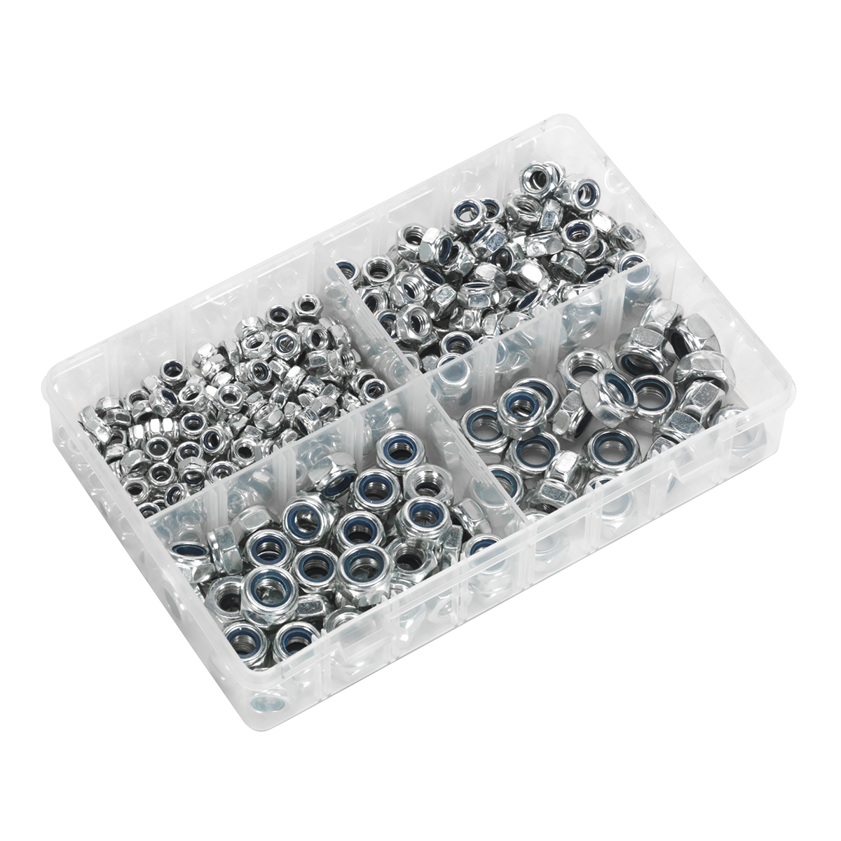 Nylon Locknut Assortment M6-M12 300pc