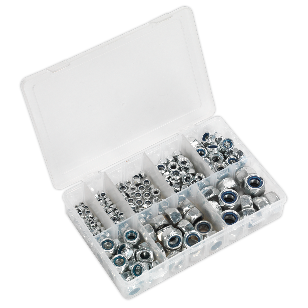 Nylon Locknut Assortment M4-M16 255pc