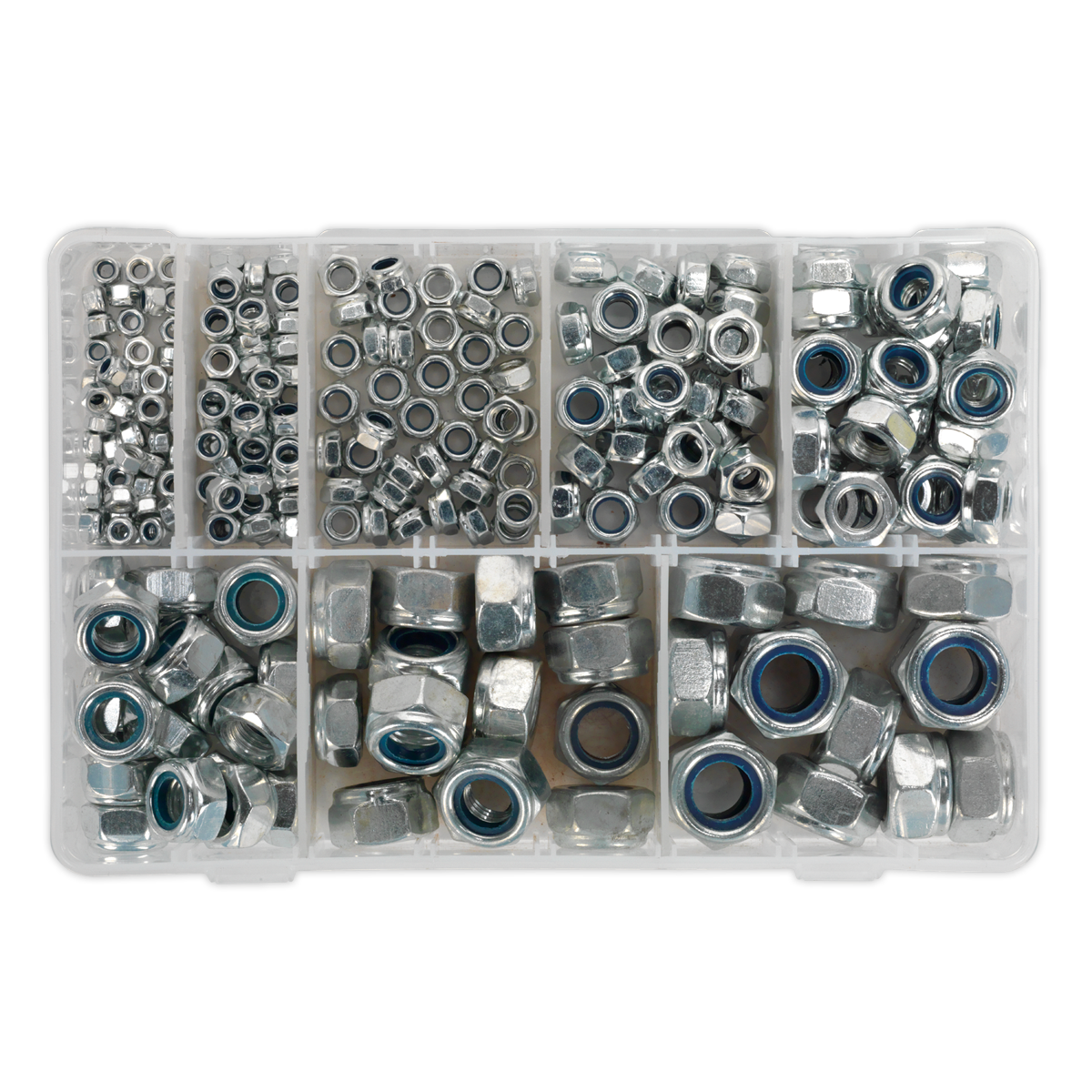 Nylon Locknut Assortment M4-M16 255pc