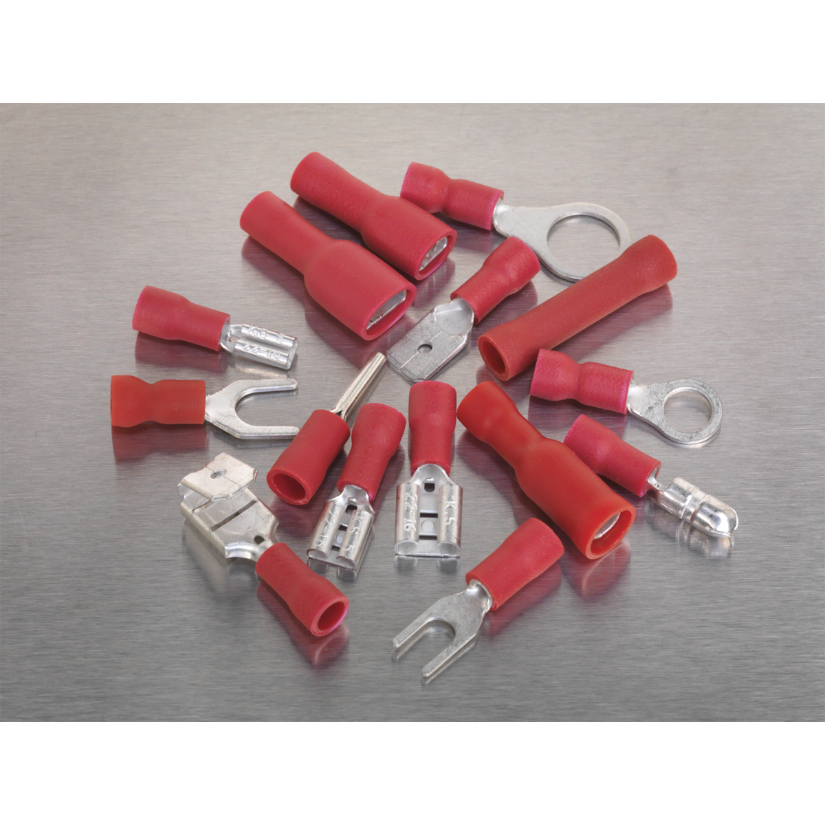 Crimp Terminal Assortment 260pc - Red