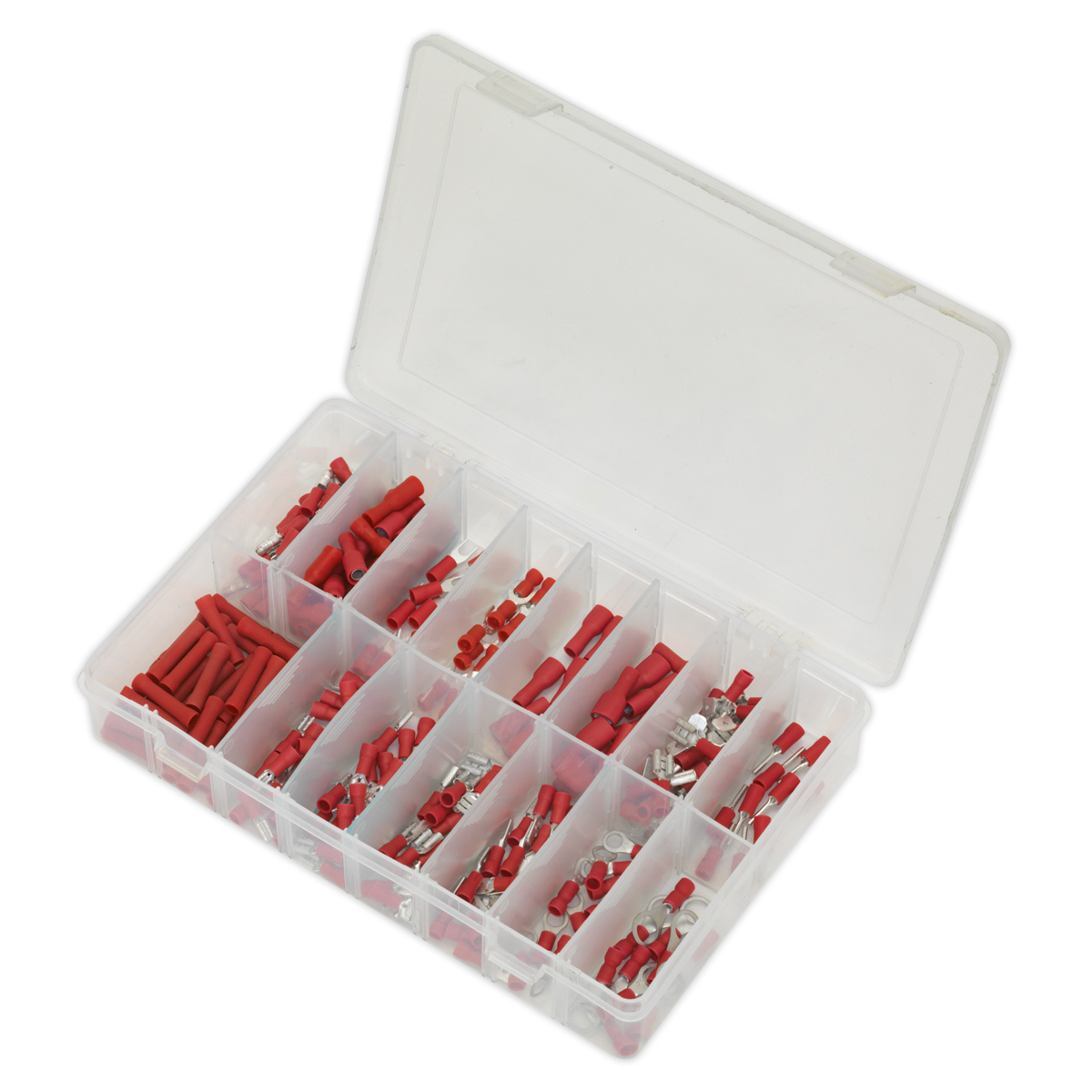 Crimp Terminal Assortment 260pc - Red