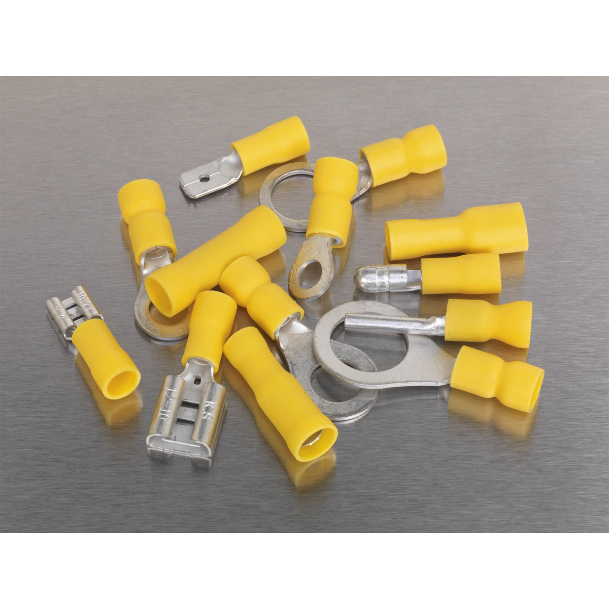 Crimp Terminal Assortment 140pc - Yellow