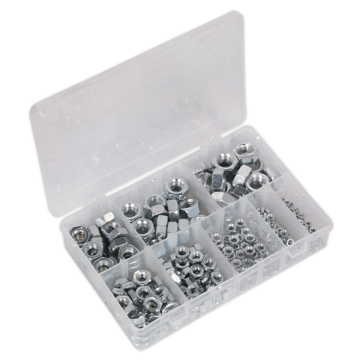 Steel Nut Assortment M4-M16 255pc