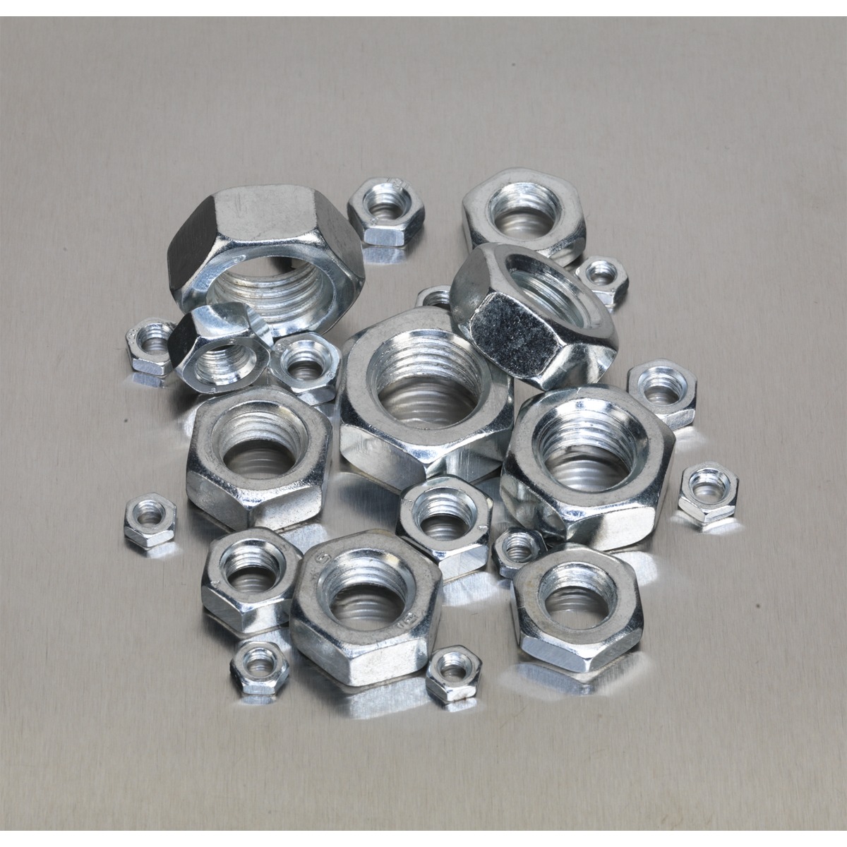 Steel Nut Assortment M4-M16 255pc