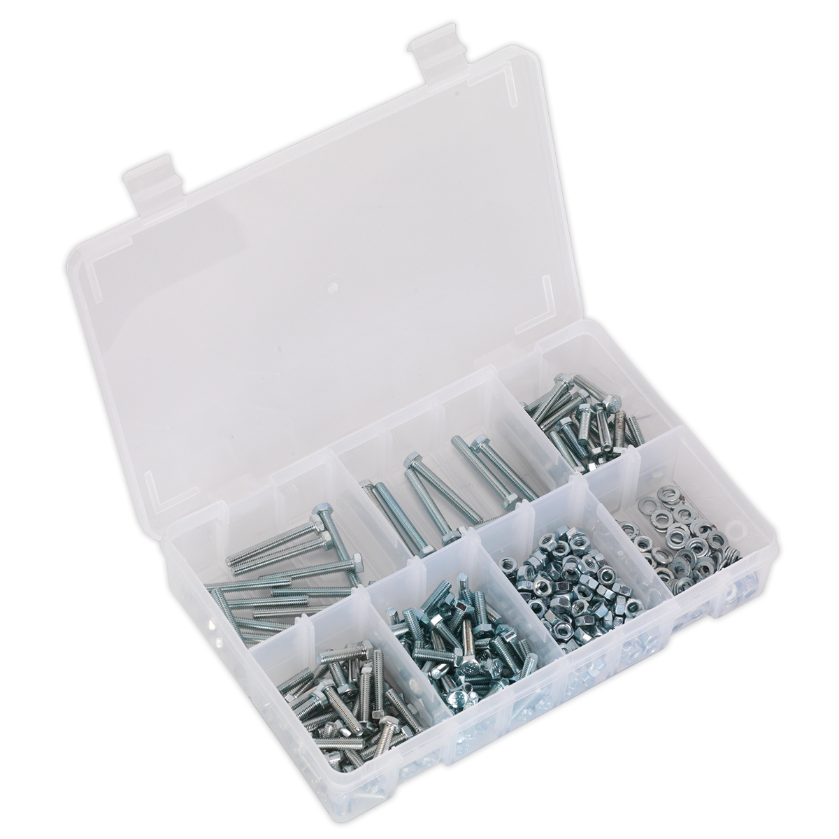 High Tensile Setscrew, Nut & Washer Assortment M5 444pc