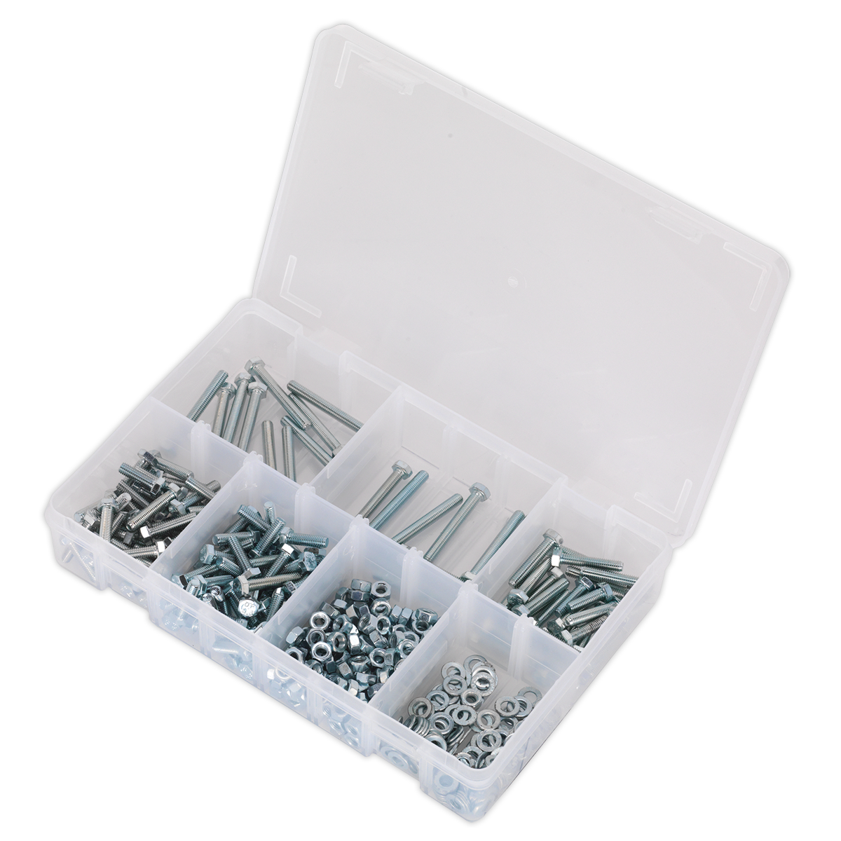 High Tensile Setscrew, Nut & Washer Assortment M5 444pc