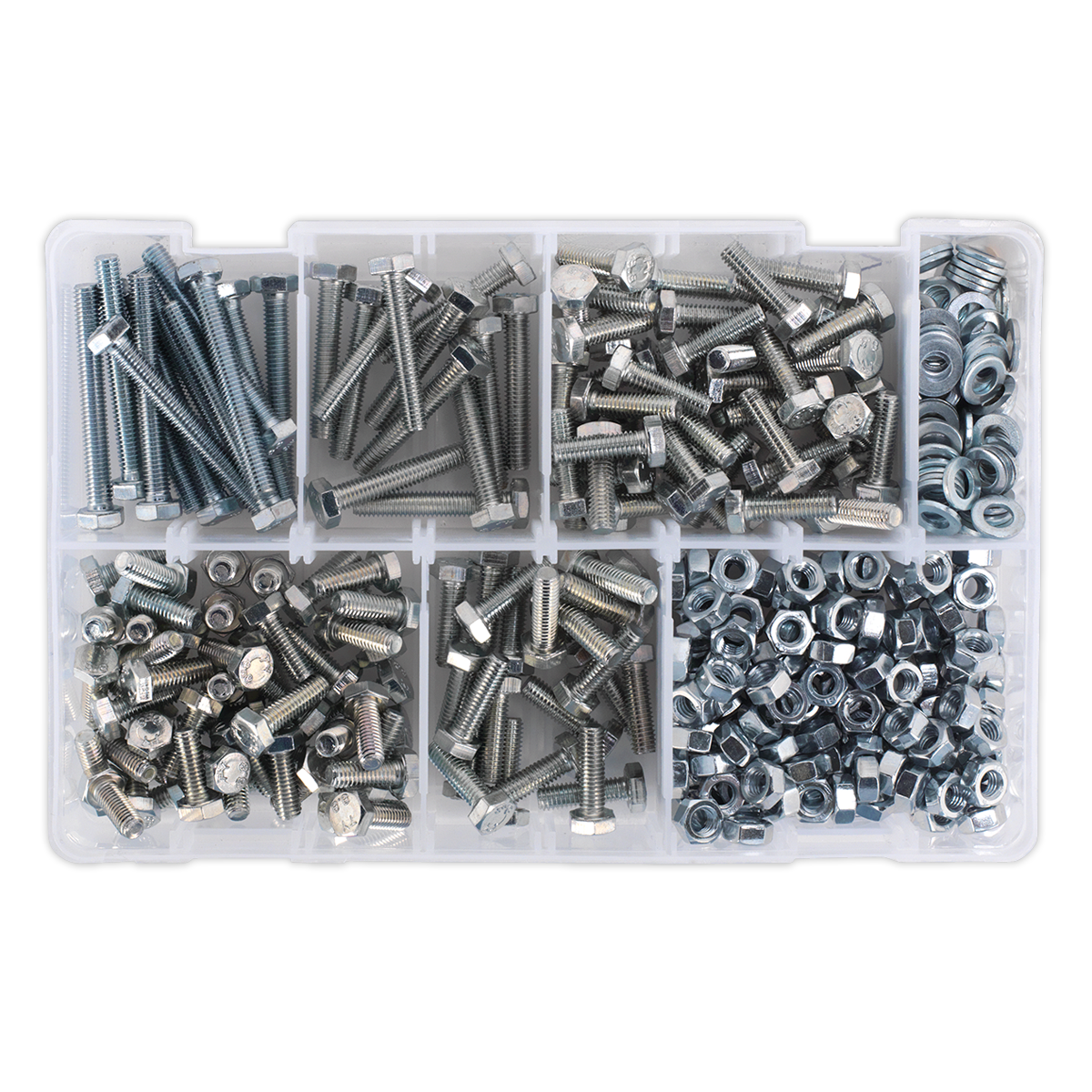 High Tensile Setscrew, Nut & Washer Assortment M6 408pc