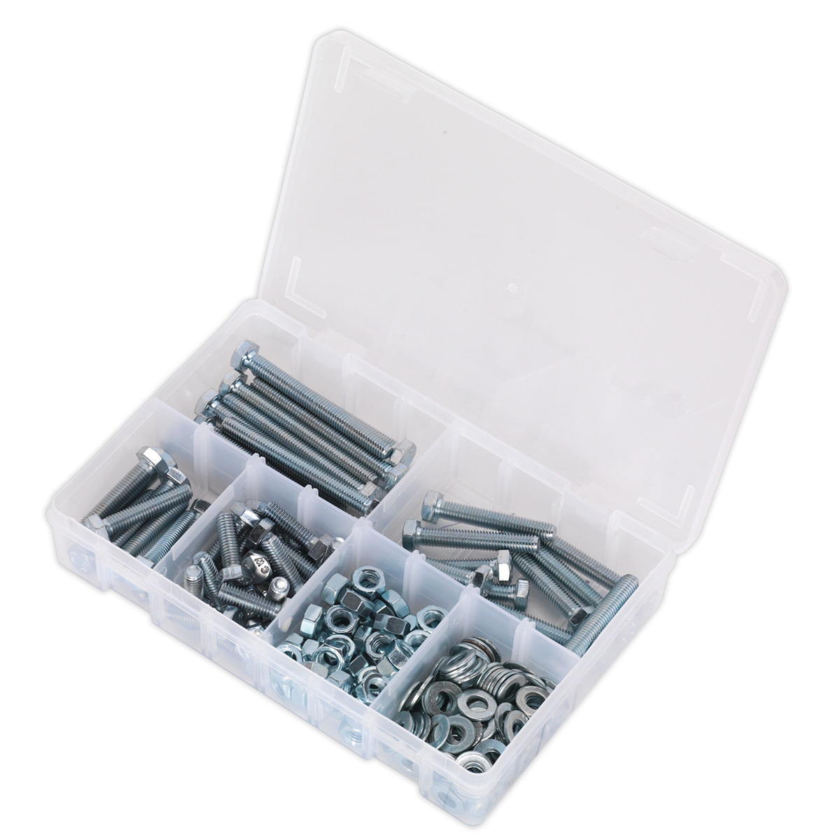 High Tensile Setscrew, Nut & Washer Assortment M8 220pc