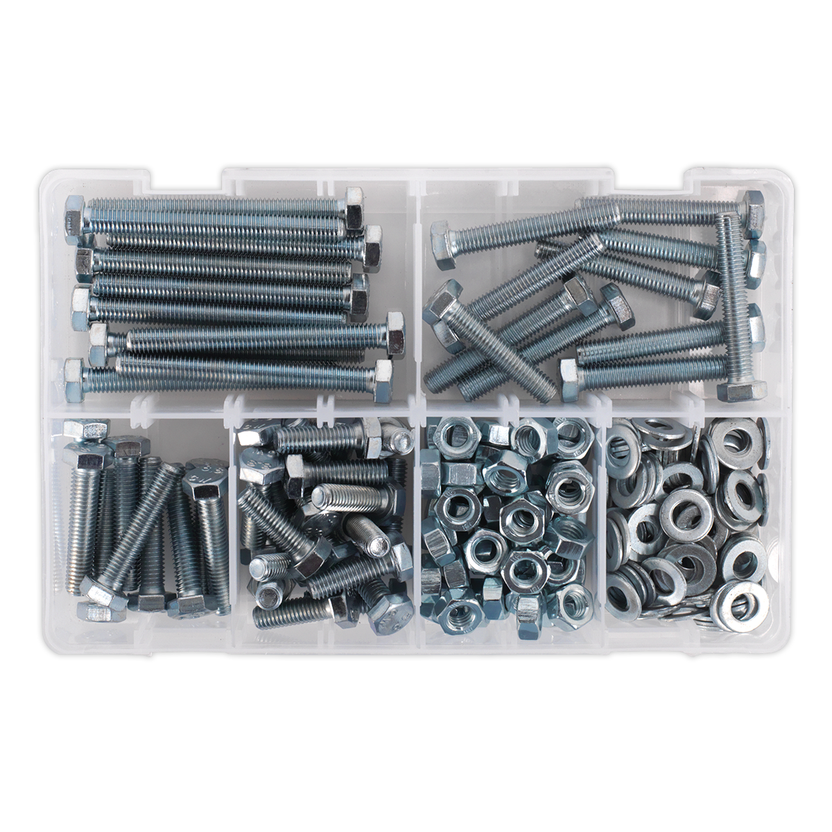 High Tensile Setscrew, Nut & Washer Assortment M8 220pc