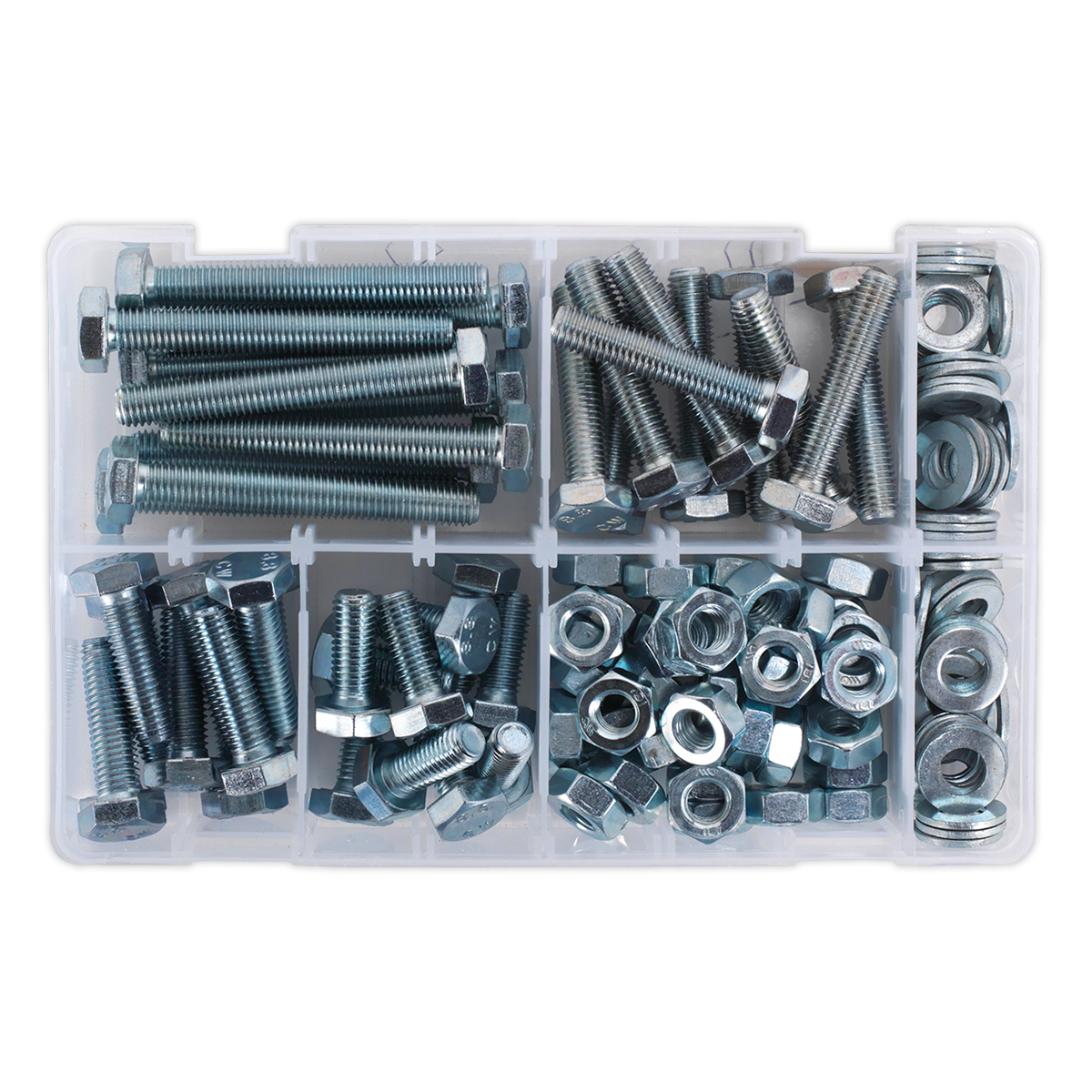 High Tensile Setscrew, Nut & Washer Assortment M10 150pc