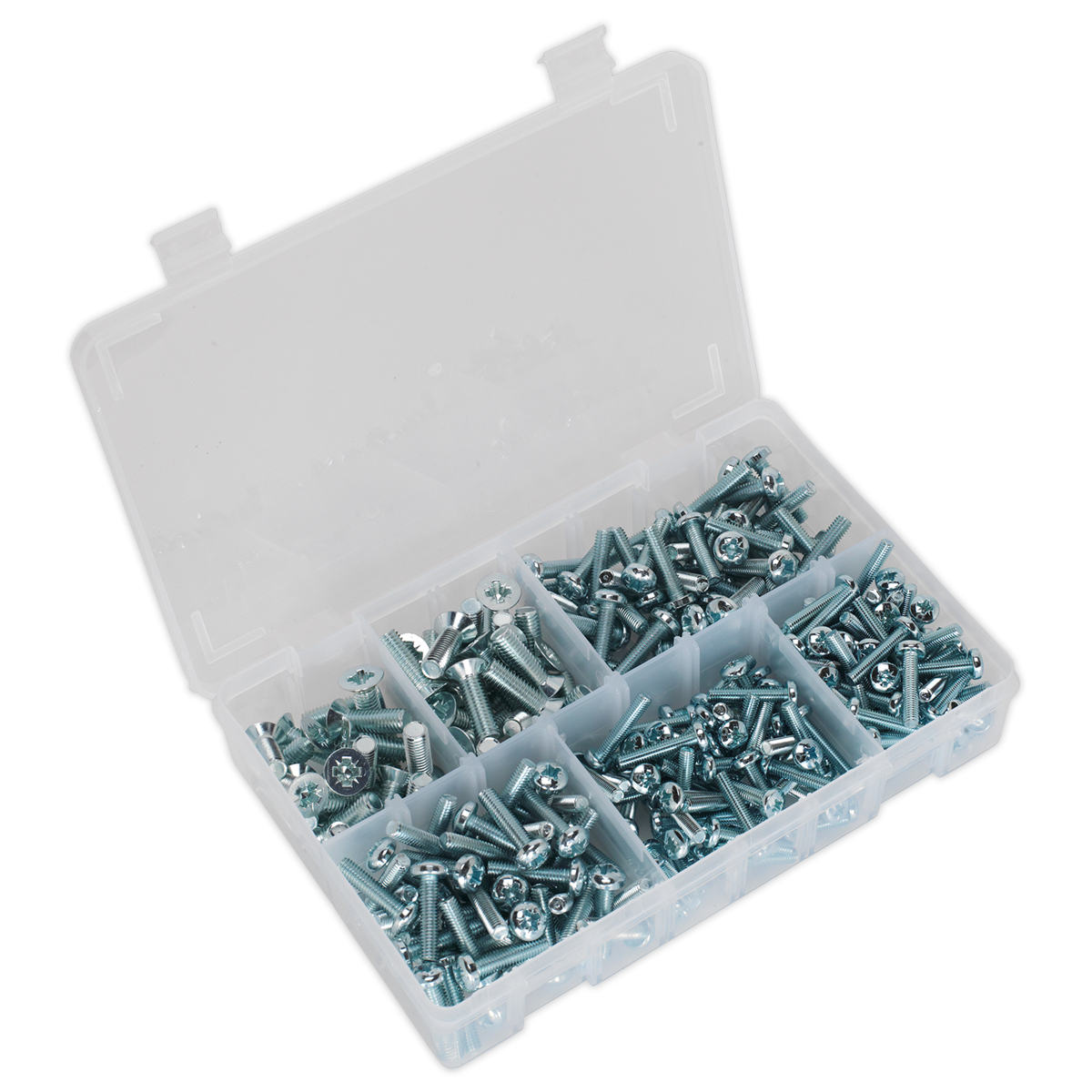 Machine Screw Assortment Countersunk & Pan Head Pozi - M5-M8 - 264pc
