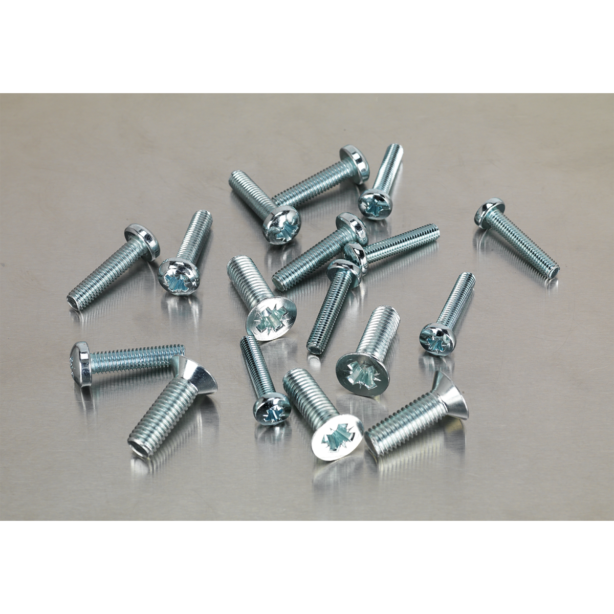 Machine Screw Assortment Countersunk & Pan Head Pozi - M5-M8 - 264pc