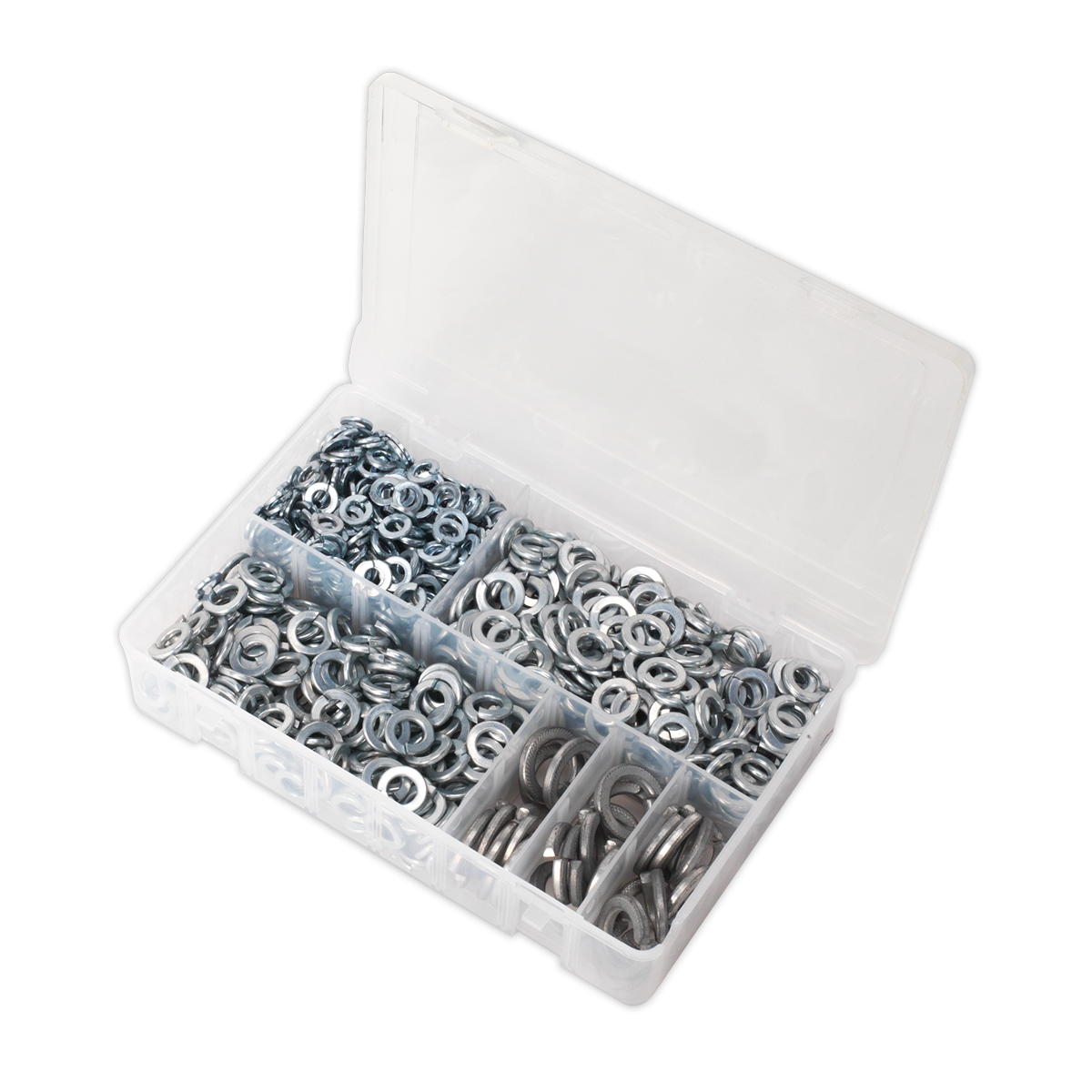 Zinc Plated Spring Washer Assortment M6-M16 1010pc - DIN 127B