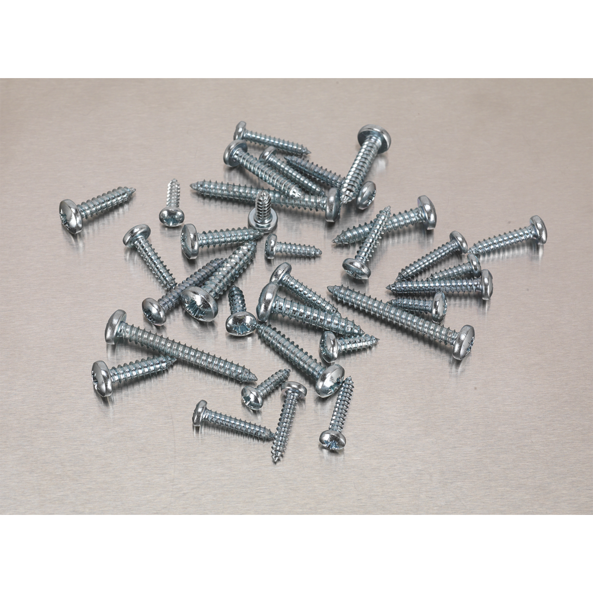 Zinc Plated Self-Tapping Pan Head Pozi Screw Assortment 700pc - DIN 7981CZ