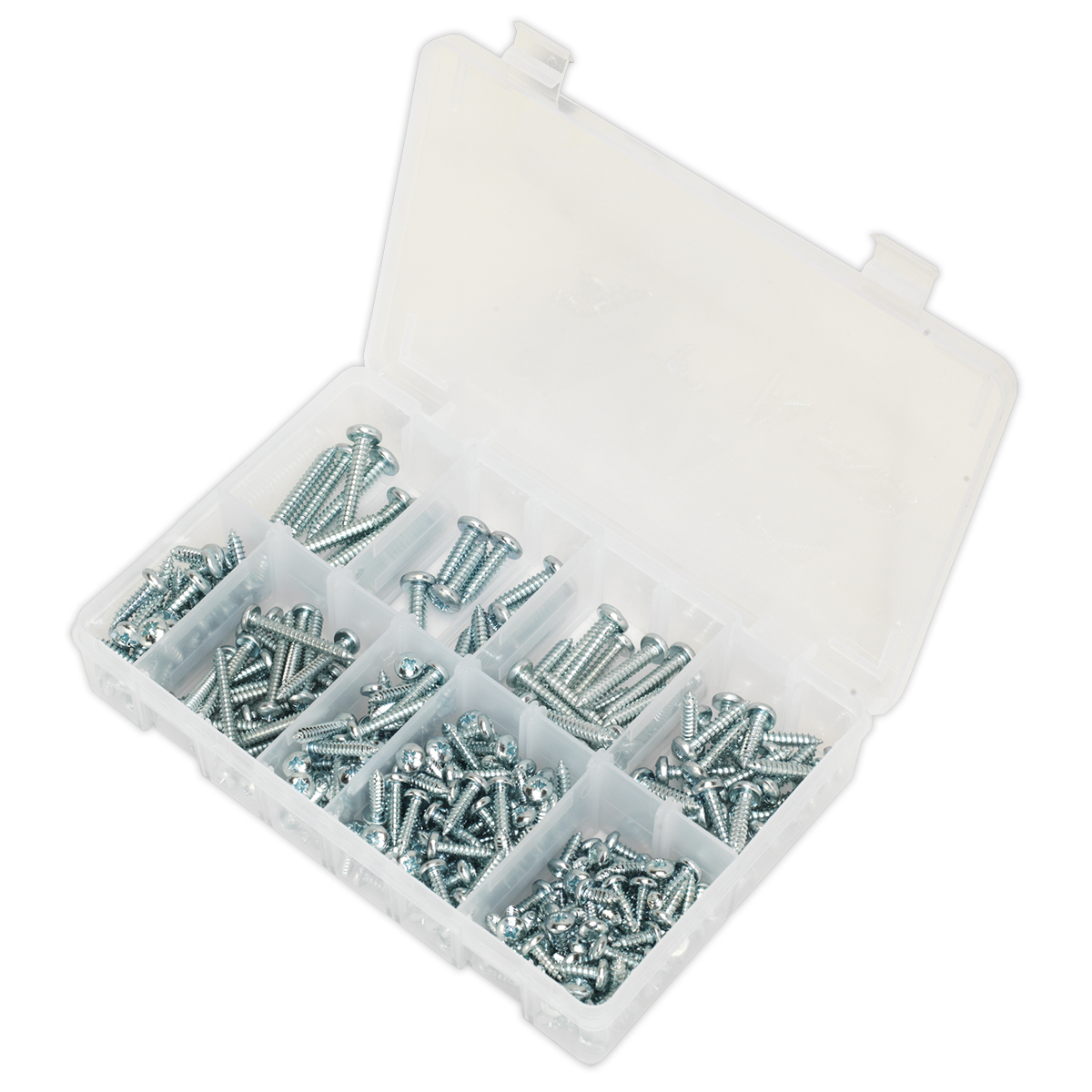 Zinc Plated Self-Tapping Pan Head Pozi Screw Assortment 305pc - DIN 798CZ