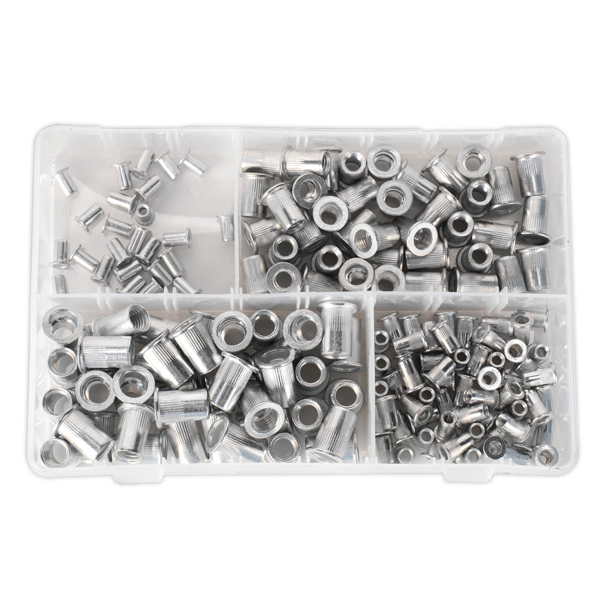Threaded Insert (Rivet Nut) Splined Assortment M4-M8 200pc