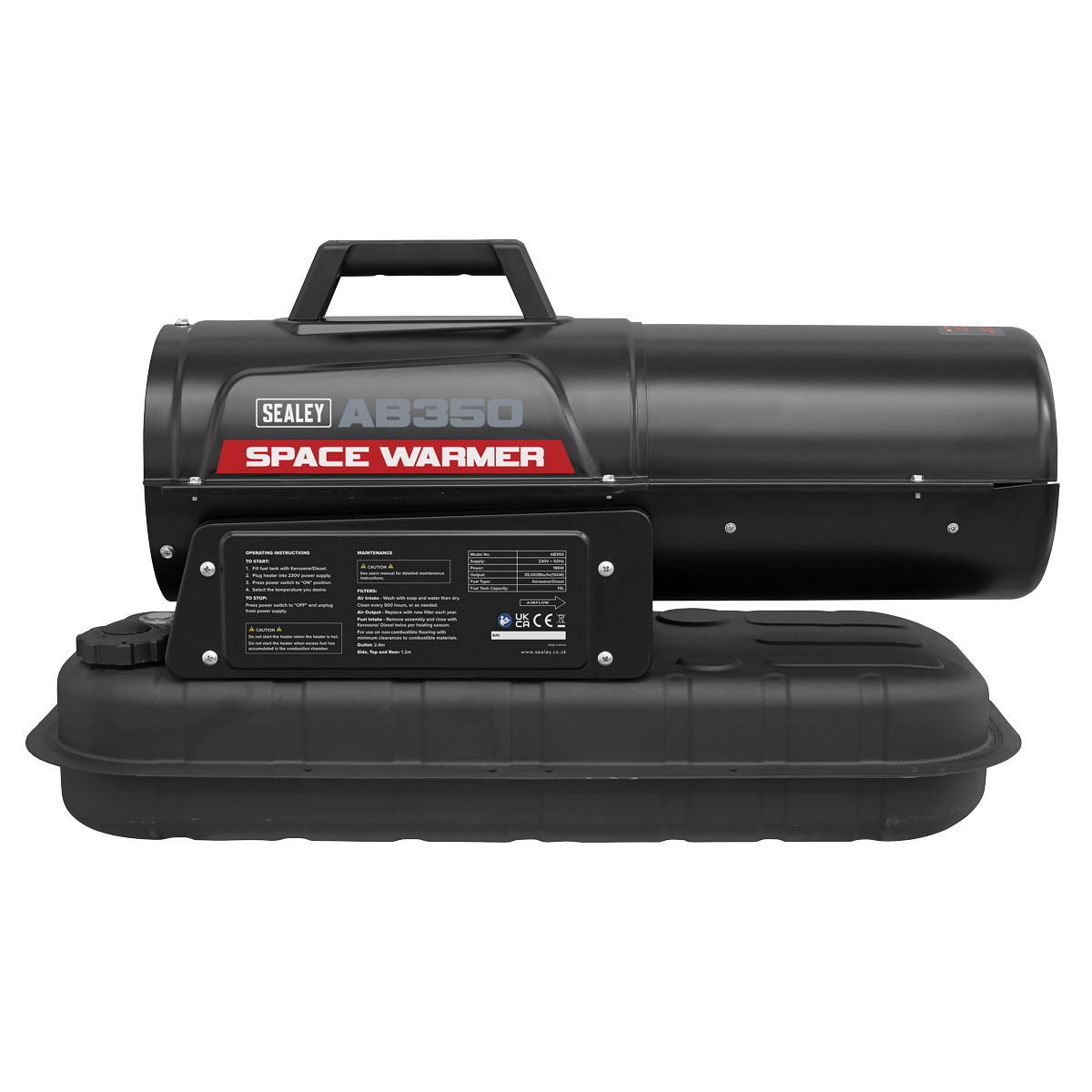 Space Warmer® Kerosene/Diesel Heater without Wheels 35,000Btu/hr