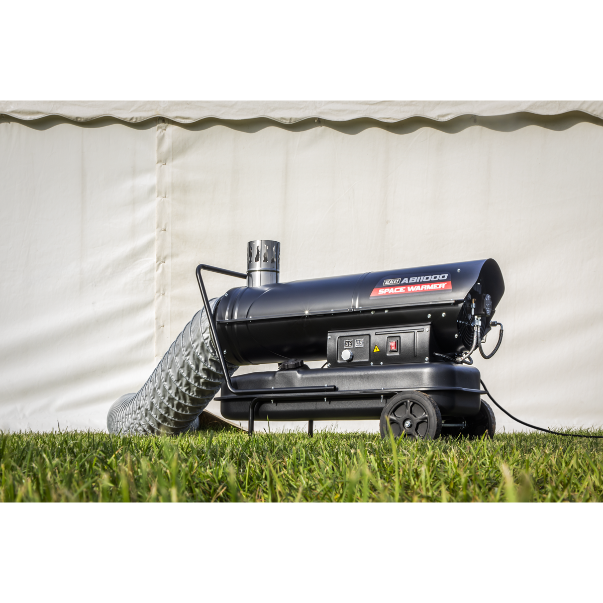 Space Warmer® Indirect Kerosene/Diesel Heater 102,000Btu/hr with Wheels