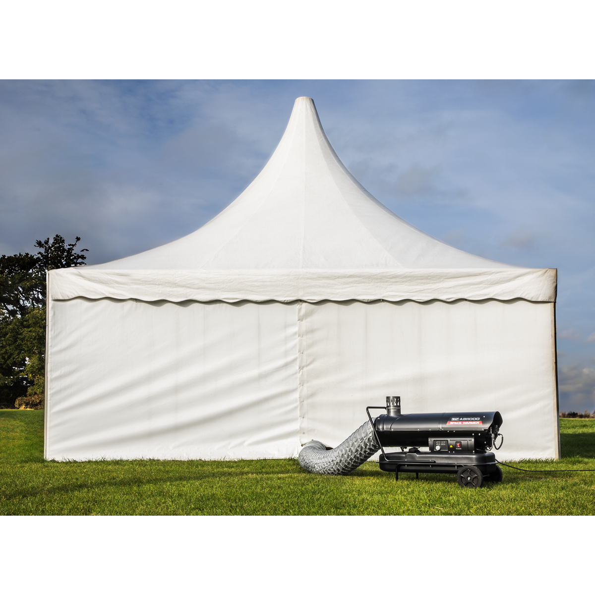 Space Warmer® Indirect Kerosene/Diesel Heater 102,000Btu/hr with Wheels