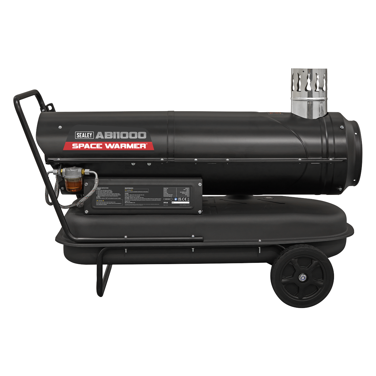 Space Warmer® Indirect Kerosene/Diesel Heater 102,000Btu/hr with Wheels