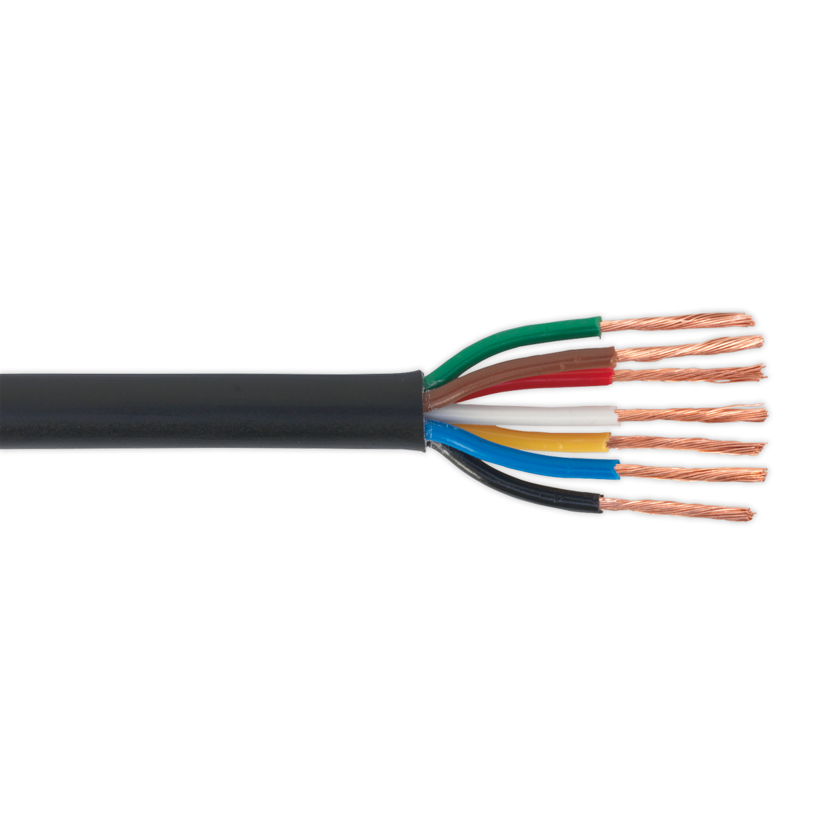 Thin Wall Automotive Cable 7 x 0.75mm² 24/0.20mm 30m - Black
