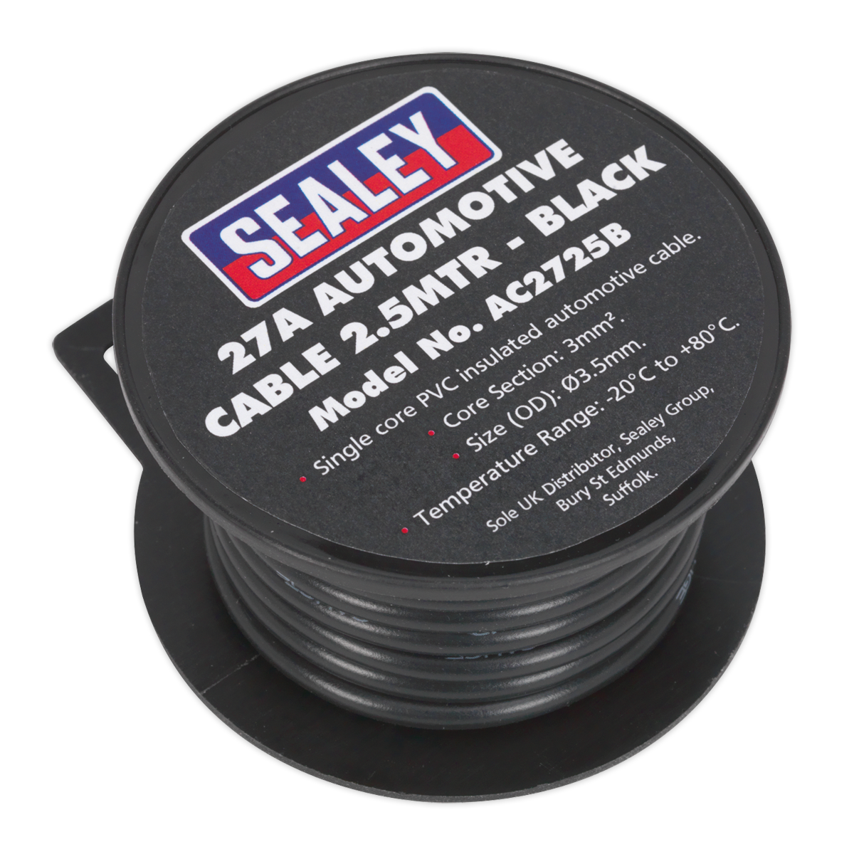 27A Thick Wall Automotive Cable 2.5m