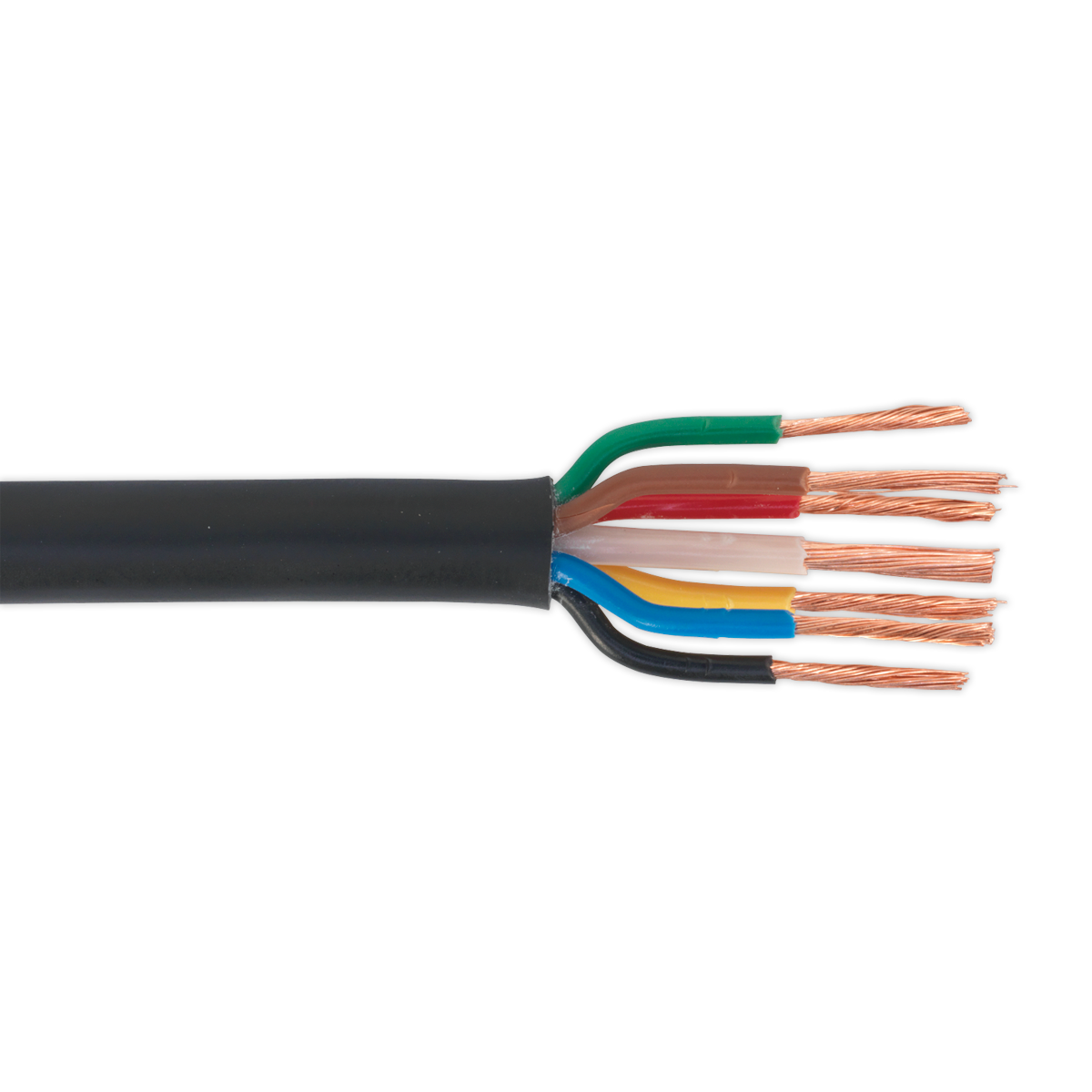 Thin Wall Automotive Cable 6 x 1mm² 32/0.20mm, 1 x 2mm² 28/0.30mm 30m - Black