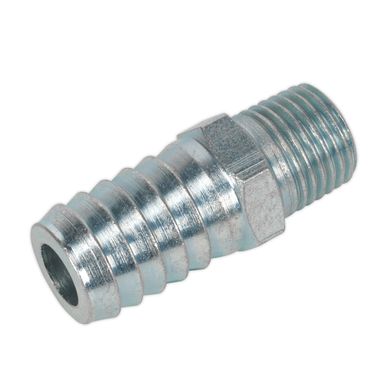 PCL Screwed Tailpiece Male 1/4"BSPT - 1/2" Hose - Pack of 5