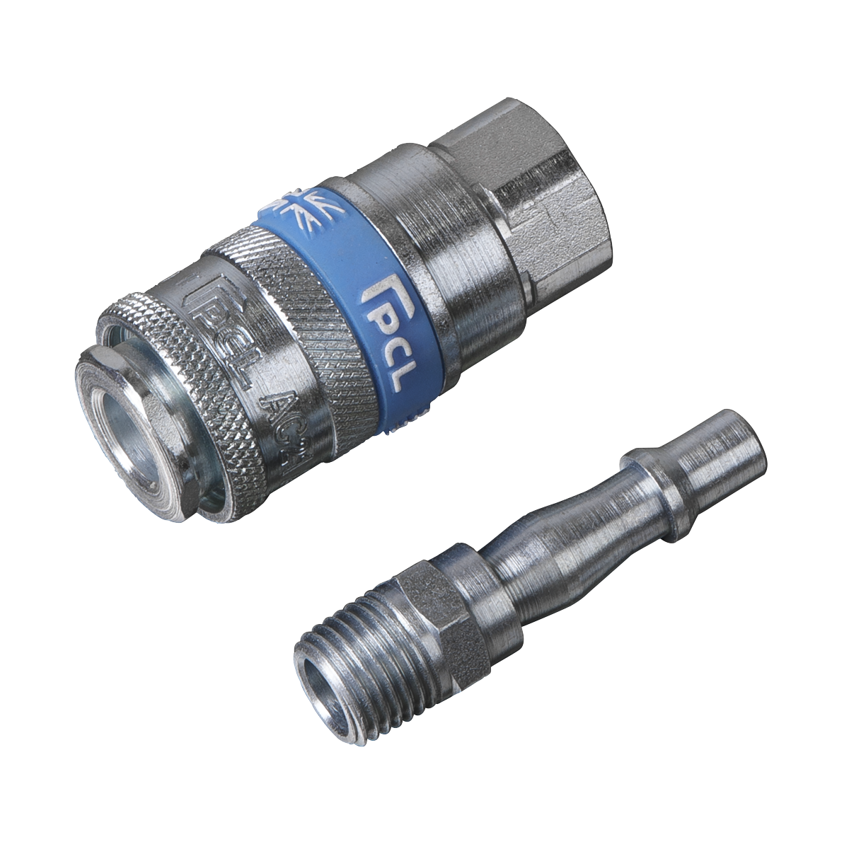 PCL Air Tool Coupling Kit 1/4"BSP 2pc