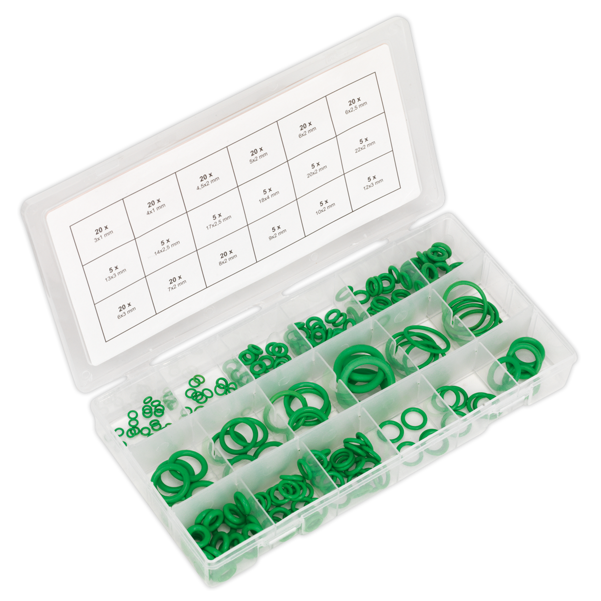 Rubber O-Ring Air Conditioning Assortment 225pc