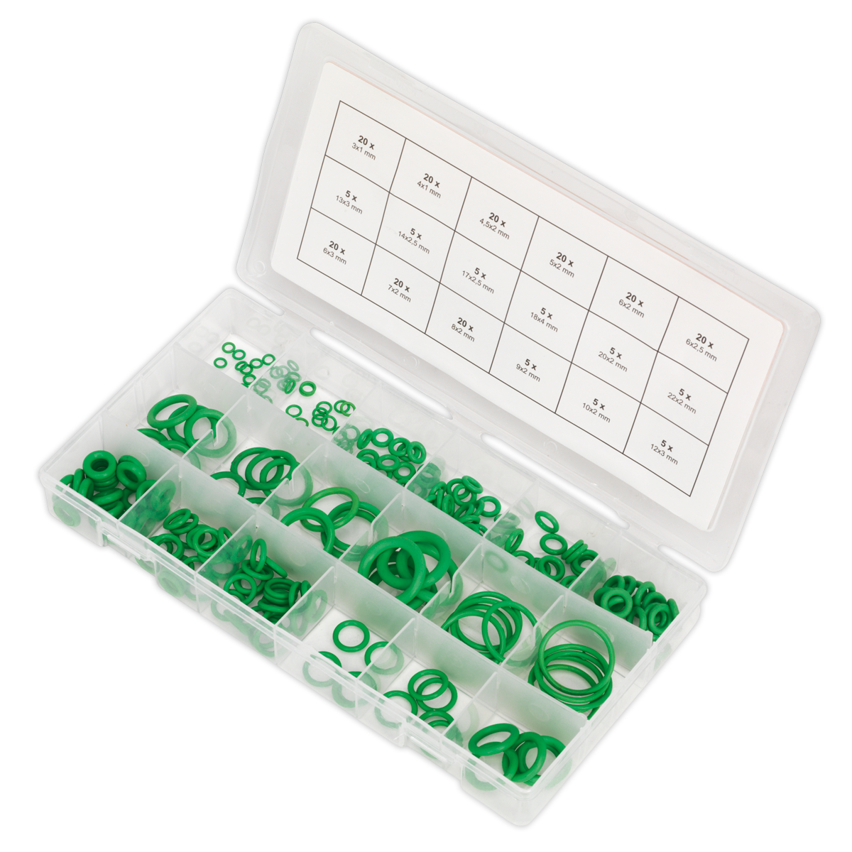 Rubber O-Ring Air Conditioning Assortment 225pc