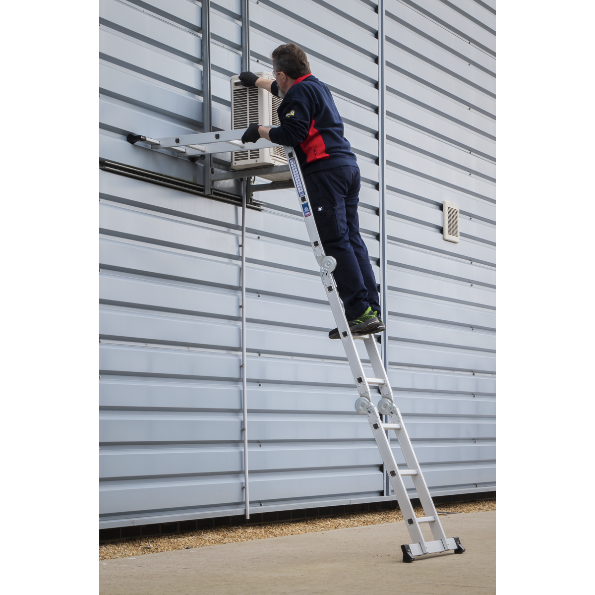 4-Way Aluminium Folding Platform Ladder - BS EN 131