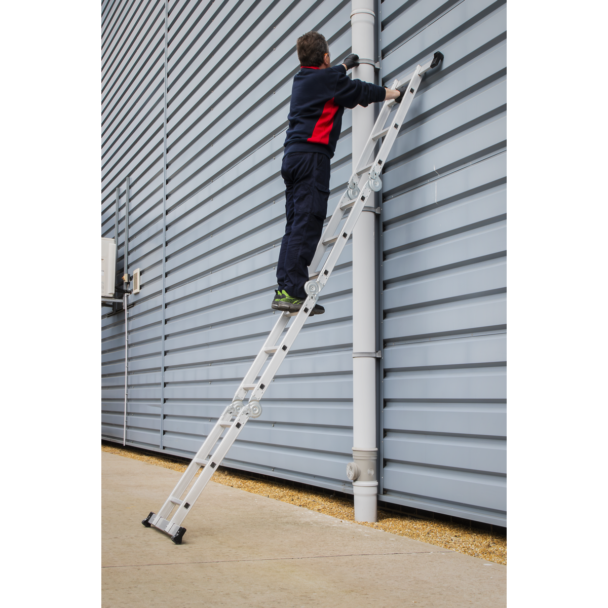 4-Way Aluminium Folding Platform Ladder - BS EN 131