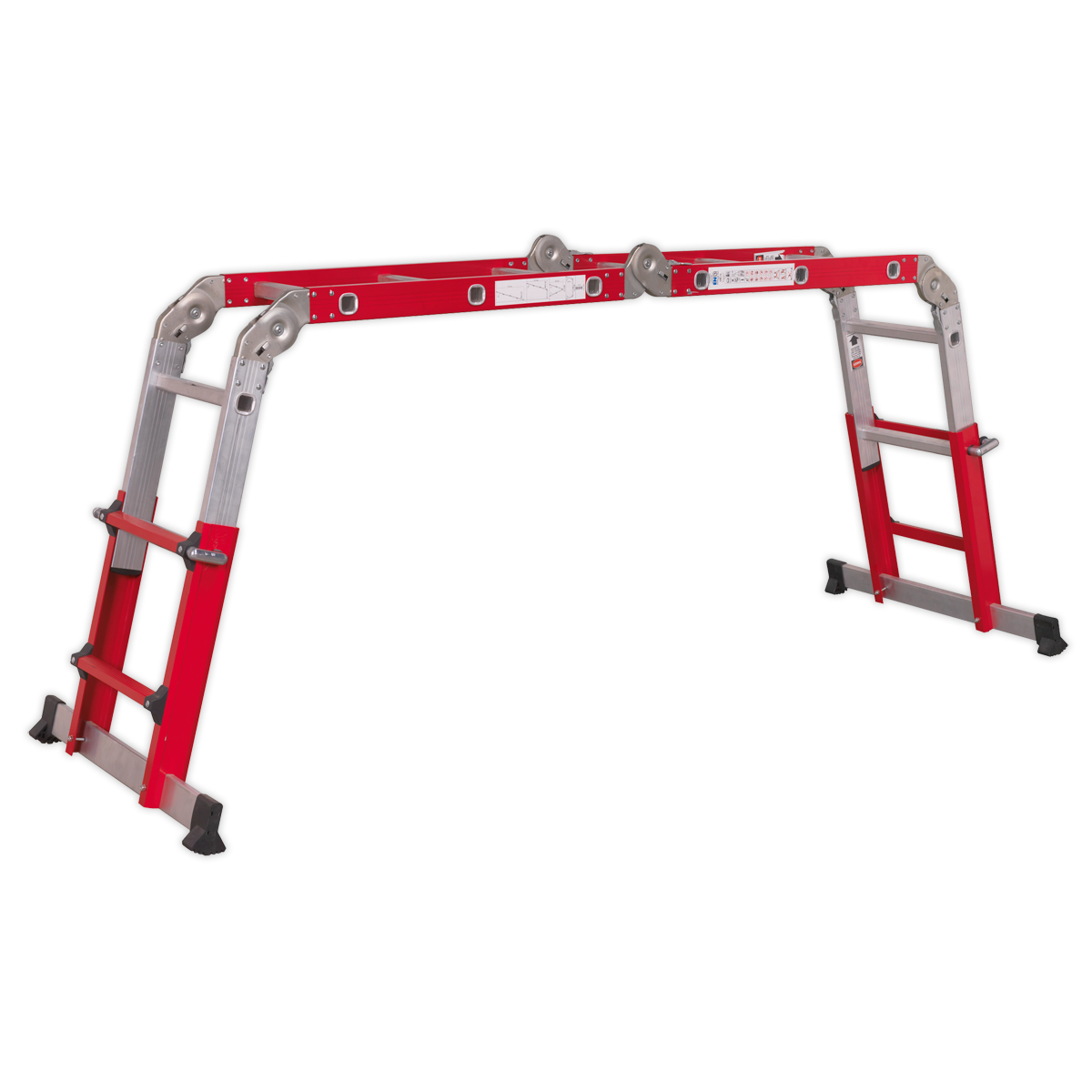 Aluminium Multipurpose Adjustable-Height Ladder - BS EN 131