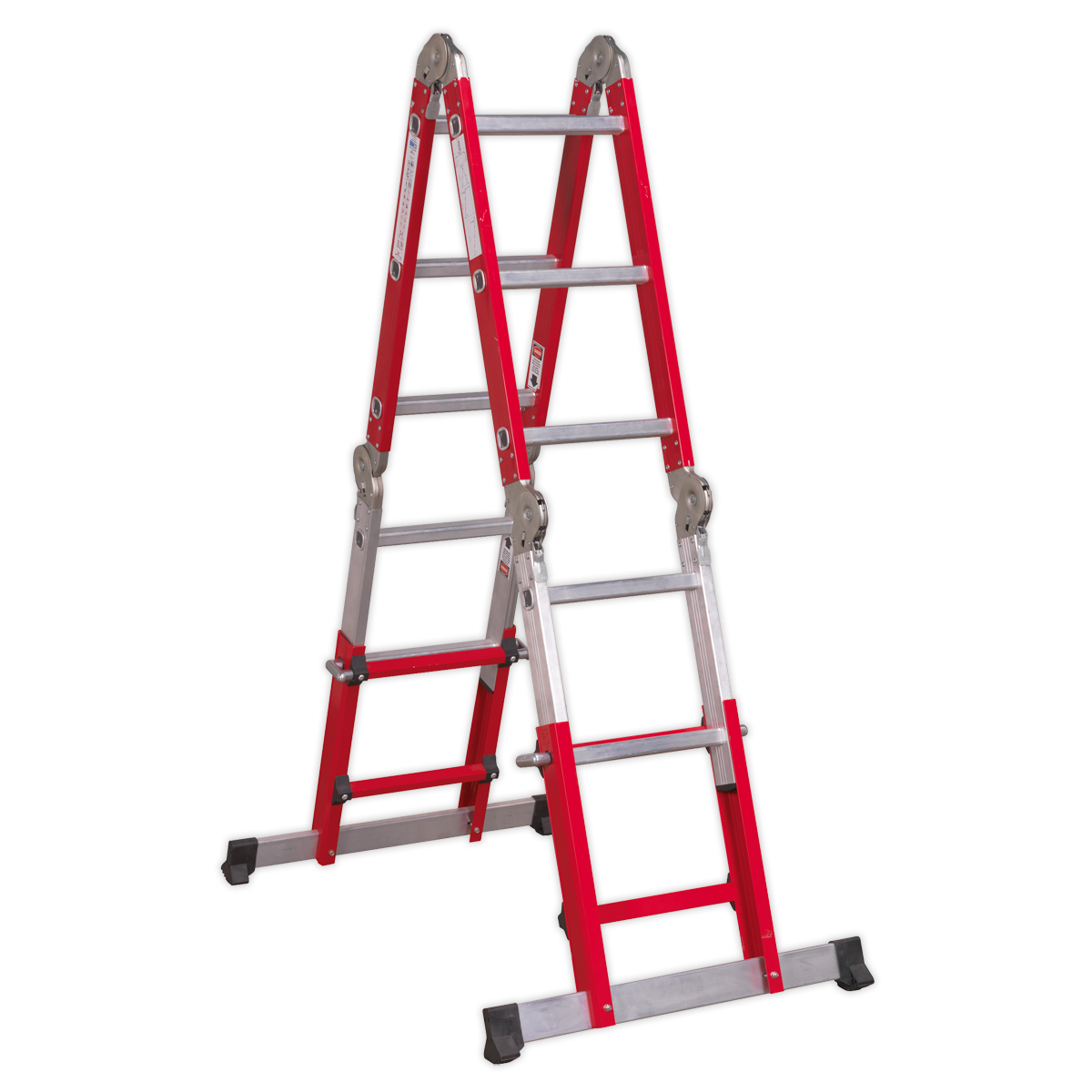 Aluminium Multipurpose Adjustable-Height Ladder - BS EN 131