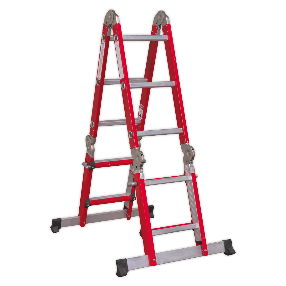 Aluminium Multipurpose Adjustable-Height Ladder - BS EN 131