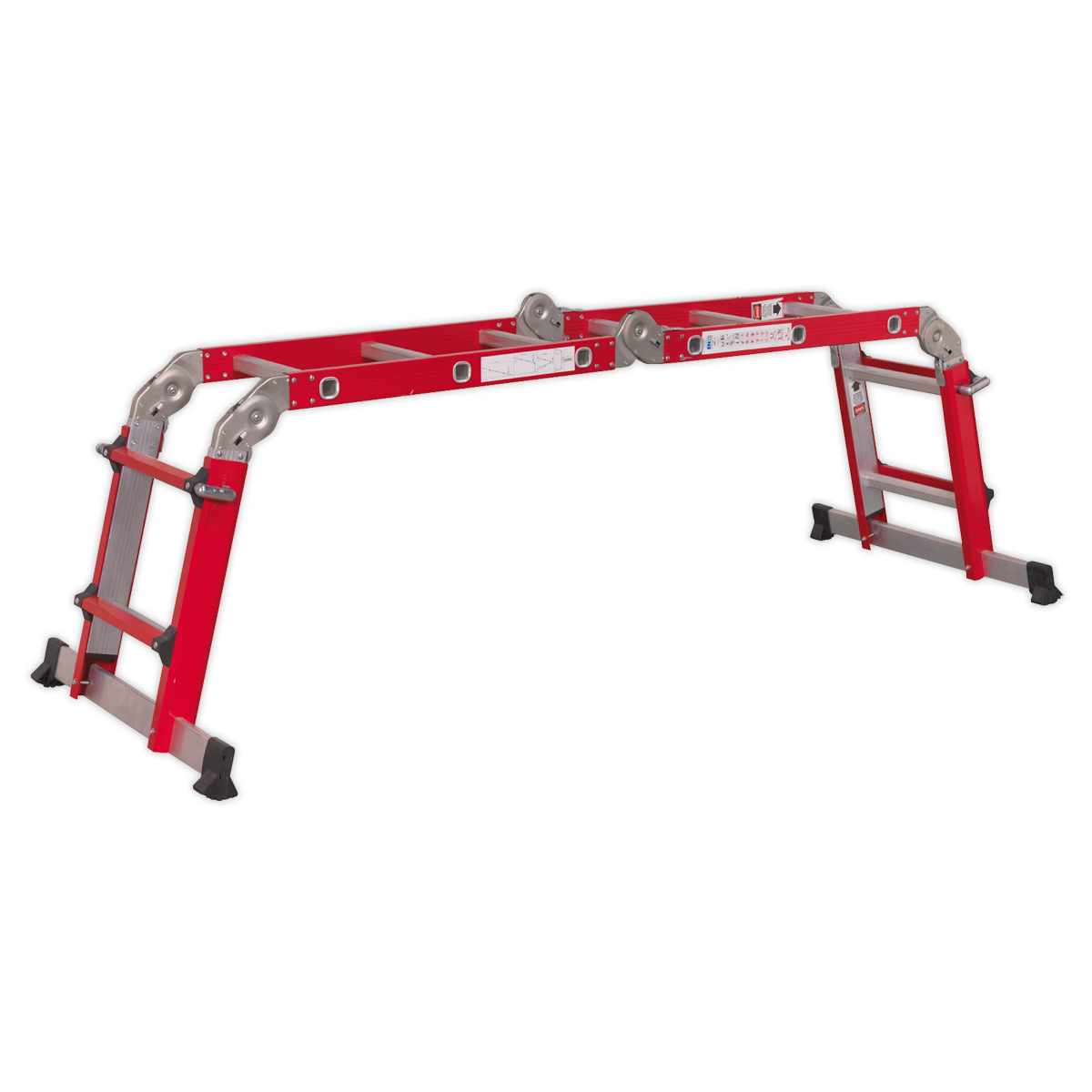 Aluminium Multipurpose Adjustable-Height Ladder - BS EN 131