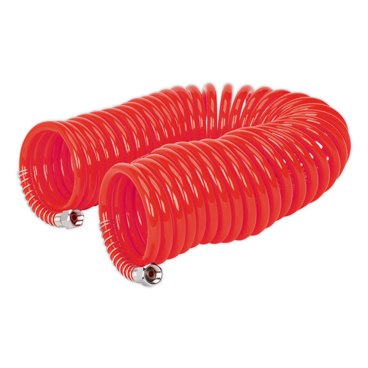 PU Coiled Air Hose with 1/4"BSP Unions